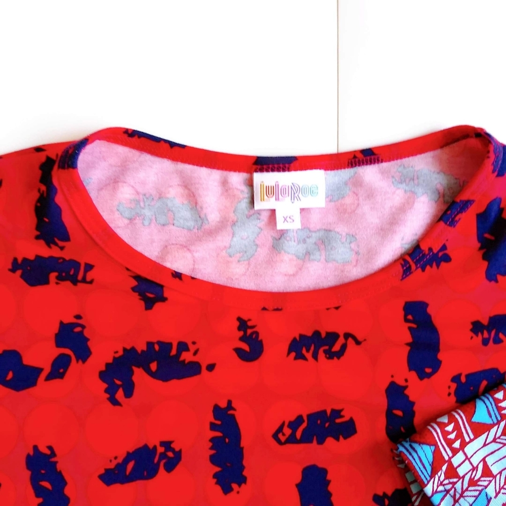 Small Lularoe women's tunic shirt tops Christmasy - Picture 2 of 8